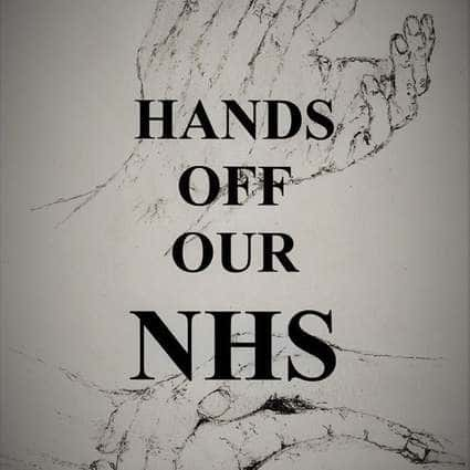 Image of Caring Hands  Hands off our NHS